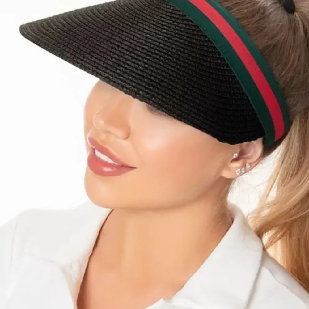 Visor Sunshade Straw Hat - available in 4 colors